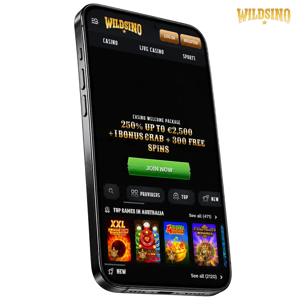 Wildsino App for Android and iOS